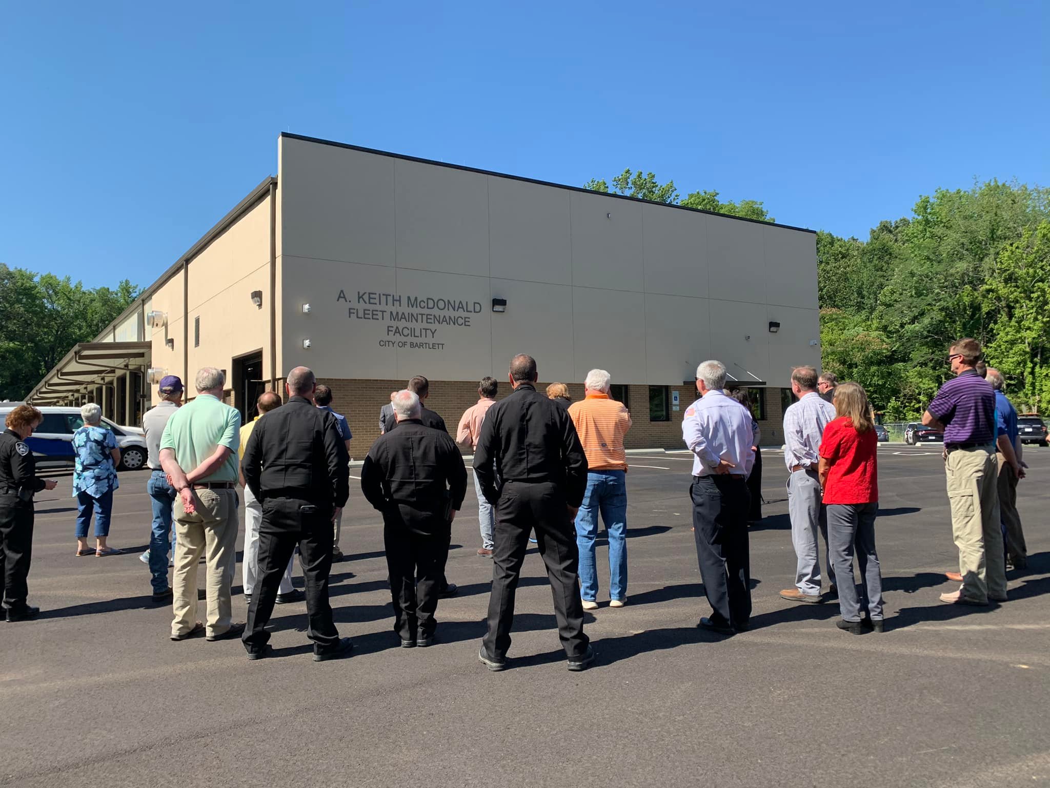 Photo of new fleet services building