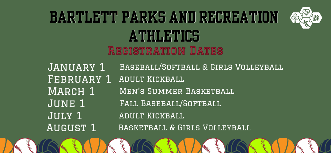 Athletics Registration Dates for Website