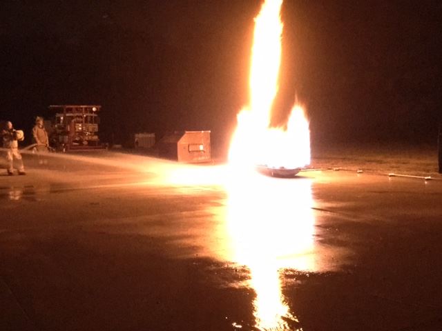 Propane tank fire training 1