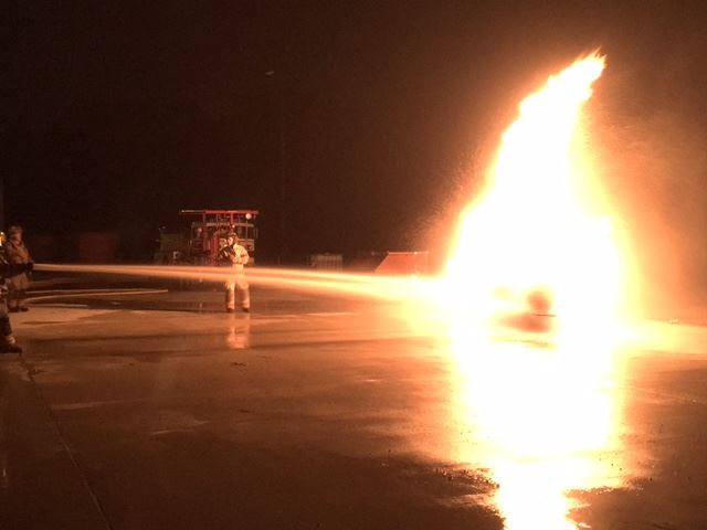 Propane tank fire training 2
