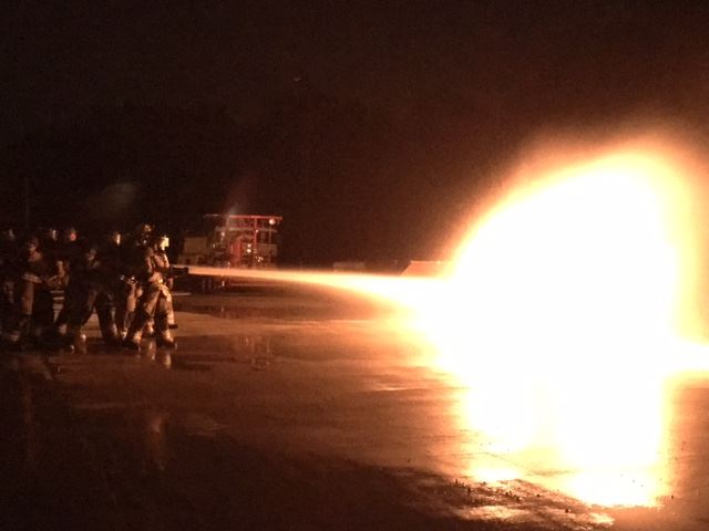 Propane tank fire training 3