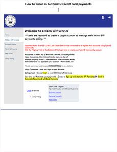 Automatic Credit Card Instructions Opens in new window